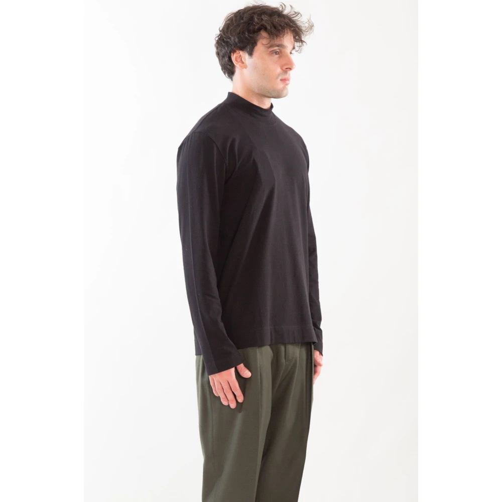 Circolo 1901 Zachte Jersey Longsleeve Tee Black Heren