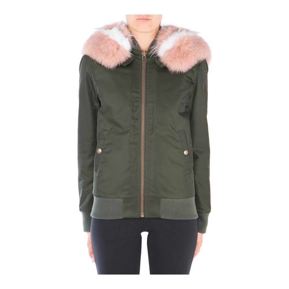 レディースダウンミリタリー迷彩ファーアニマルMr&Mrs ITALY