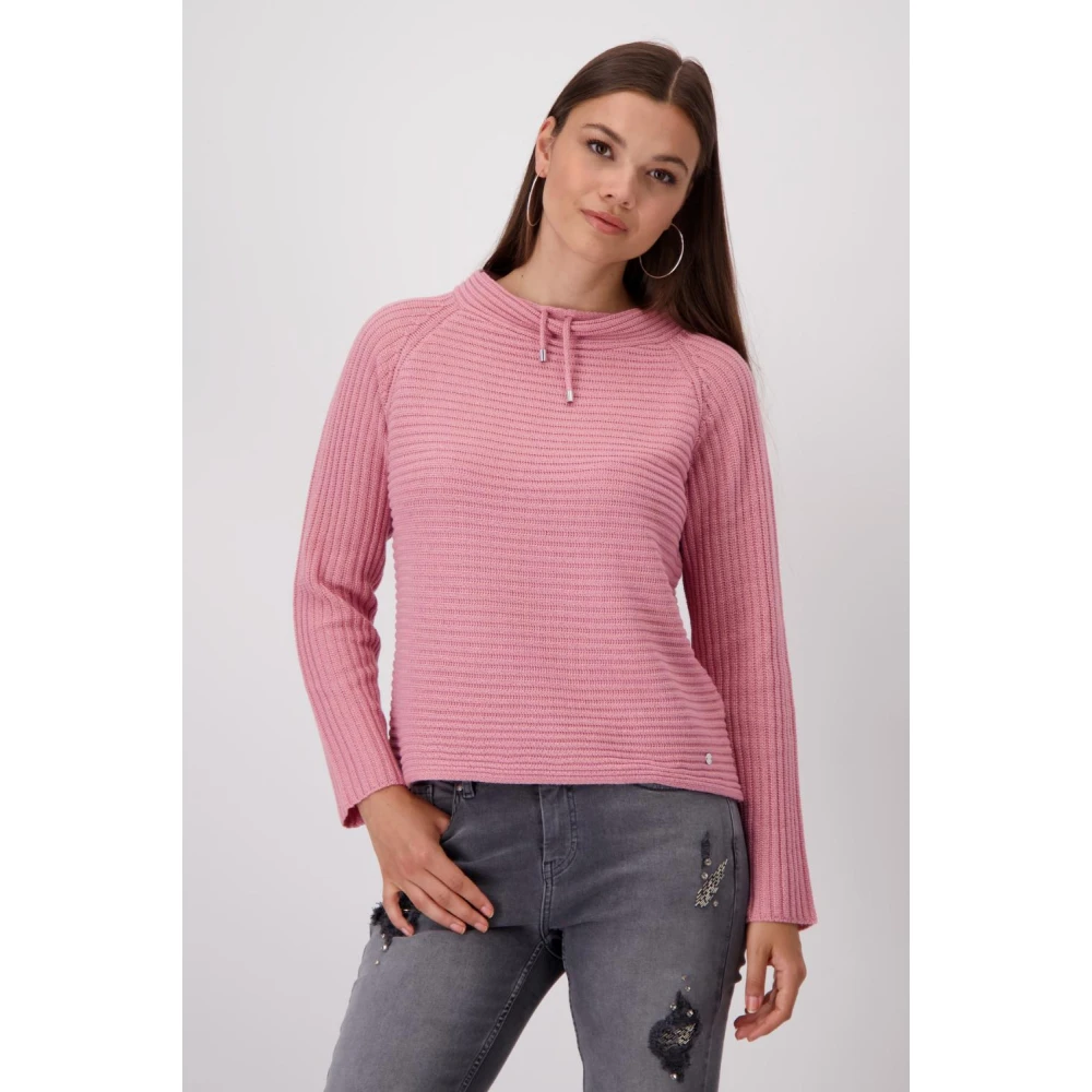 monari Stijlvolle Pullover Sweater Pink Dames