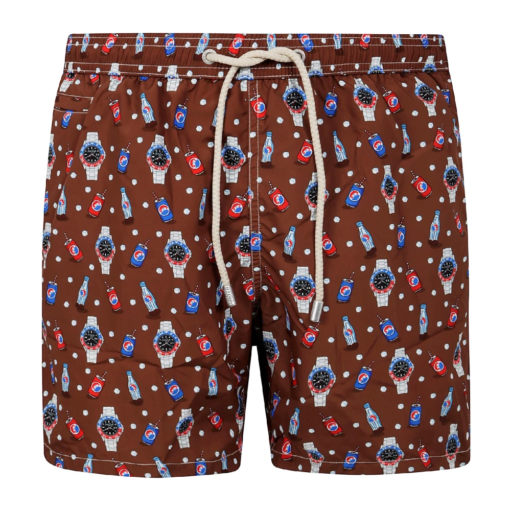 Saint Barth Men's Multicolor Beachwear, L, Ultralight Swim Short