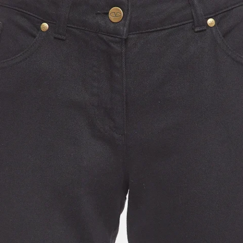Valentino Vintage Pre-owned Denim jeans Black Dames
