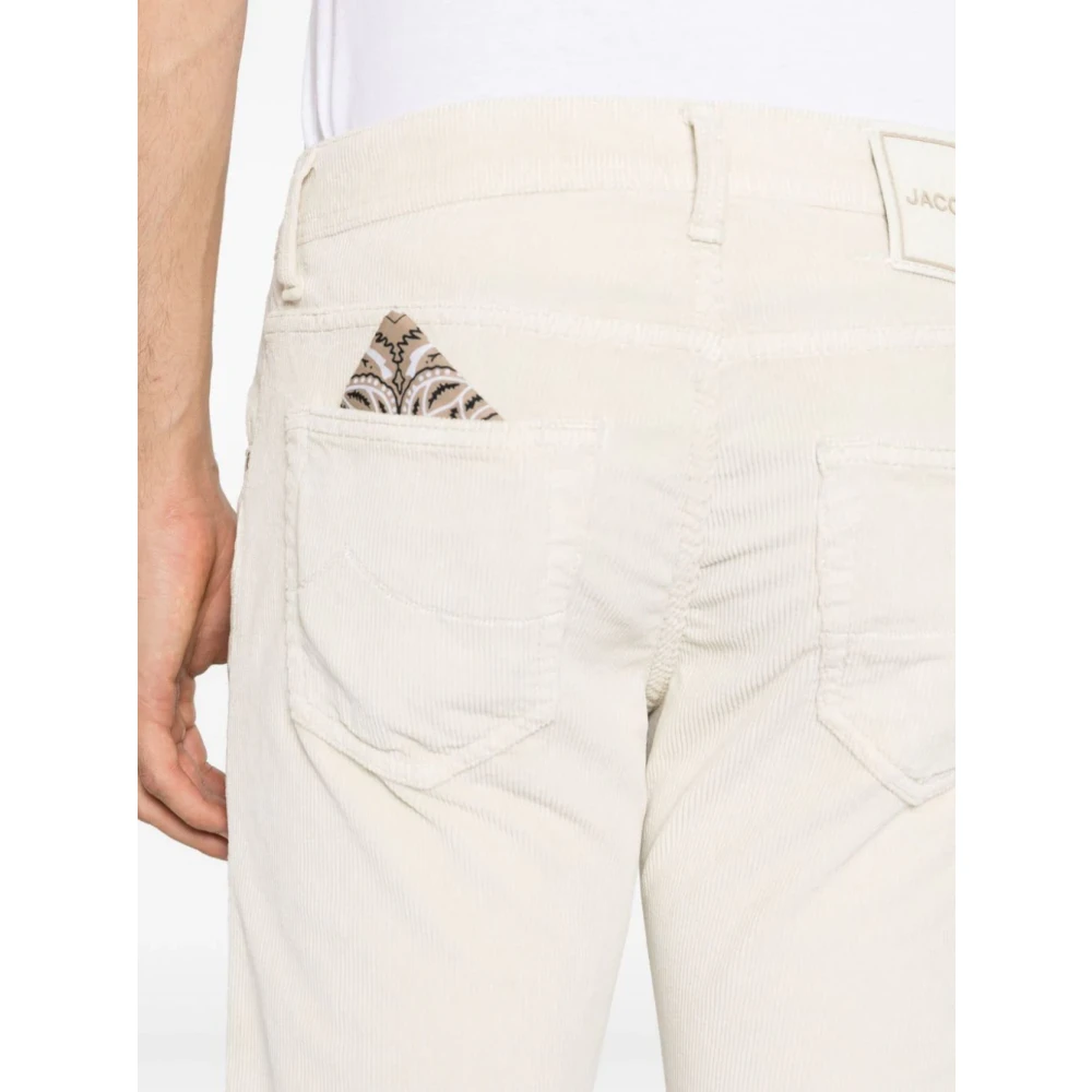 Jacob Cohën Sage Green Corduroy Broek Green Heren