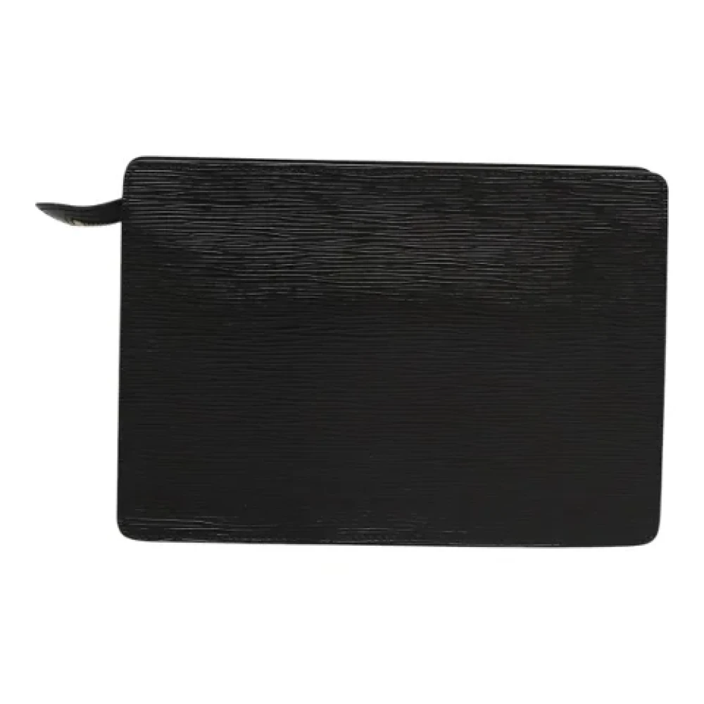 Louis Vuitton Vintage Pre-owned Leather clutches Black Dames