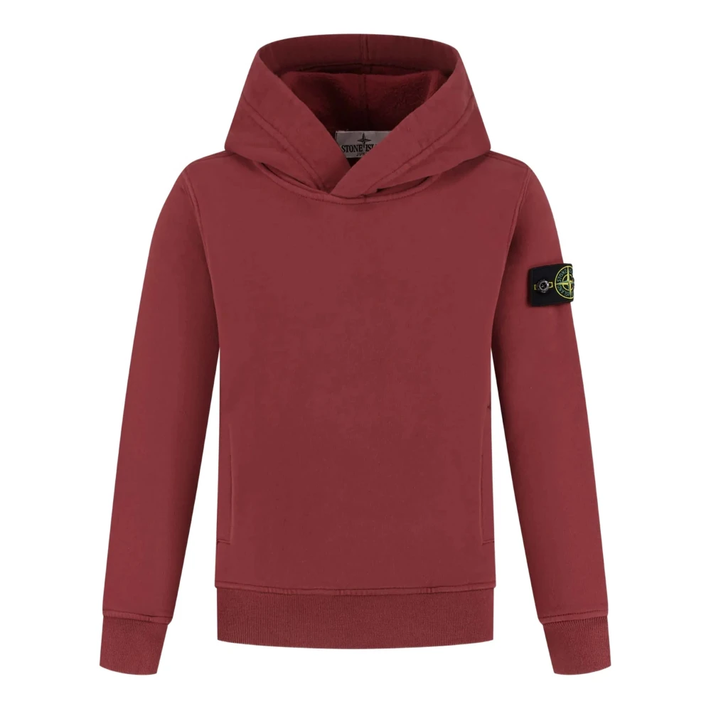 Stone Island Kids Jumpers - Male - Kids Sweatshirts - Red - 8 Y - Kids