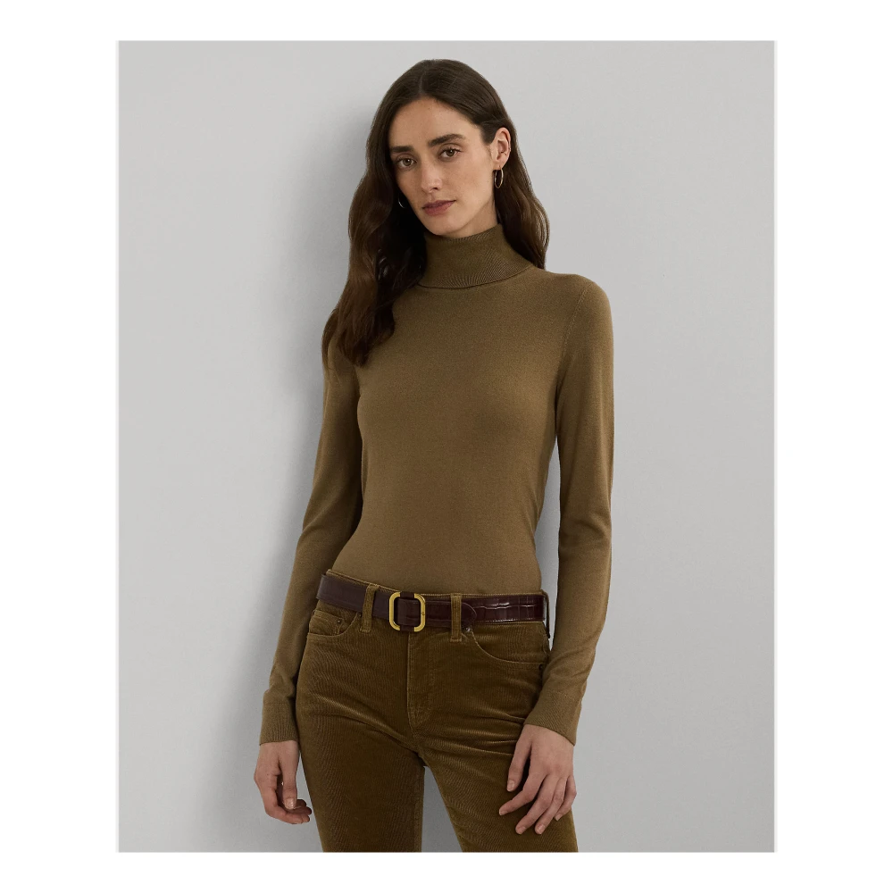Ralph Lauren Zijdenmix Coltrui Brown Dames