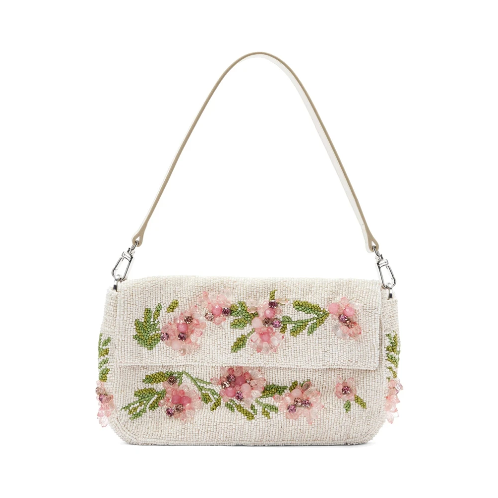 Staud Witte Bloemen Kristal Schoudertas Multicolor Dames