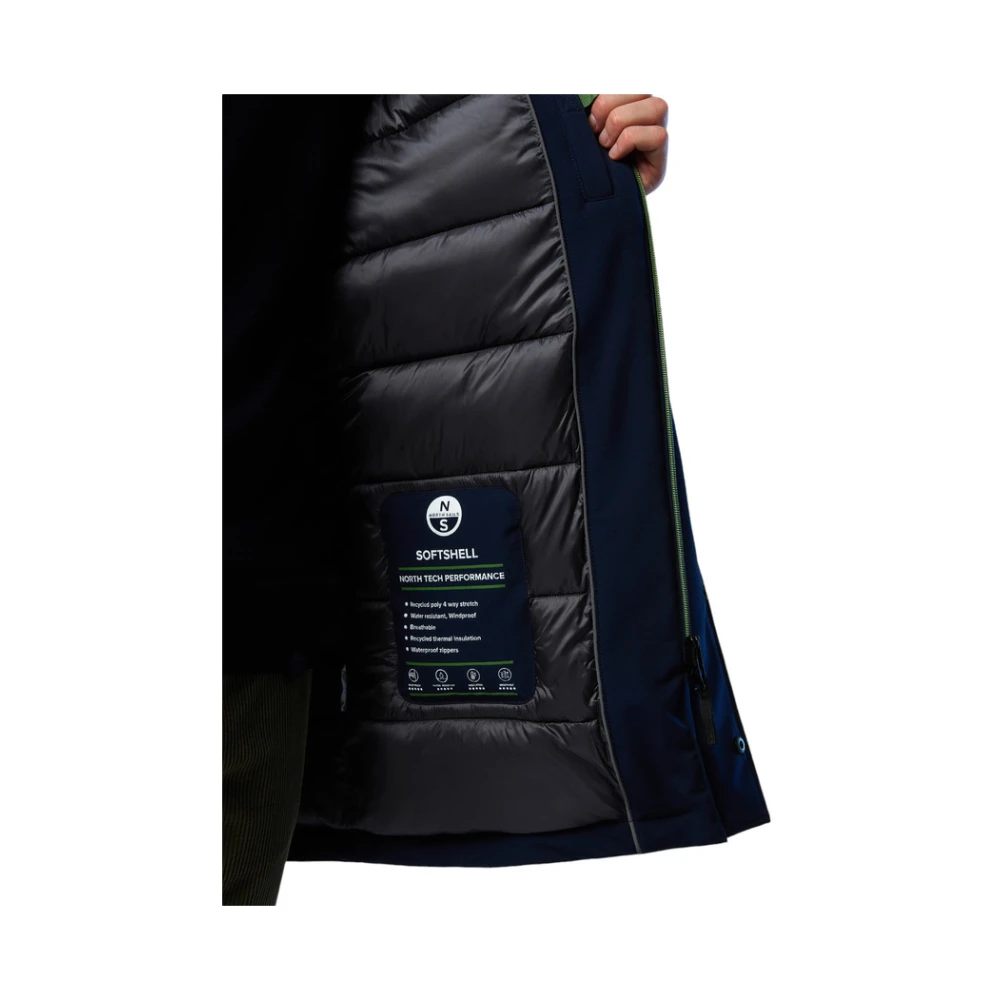 North Sails Parka Met Capuchon Blue Heren