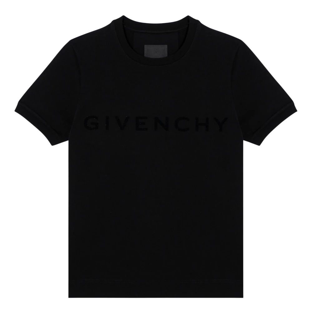 Givenchy T-shirt met korte mouwen en ronde hals Black Dames