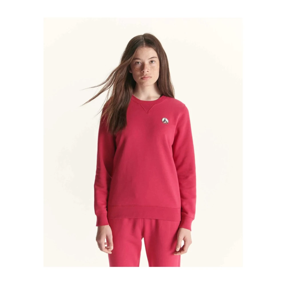 Jott Organische Katoenen Sweater Roses Stijl Pink Dames