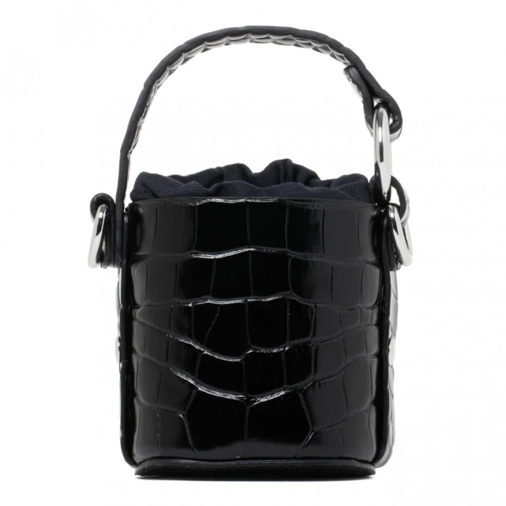 Vivienne Westwood Zwarte Krokodilreliëf Leren Minibag Black Dames