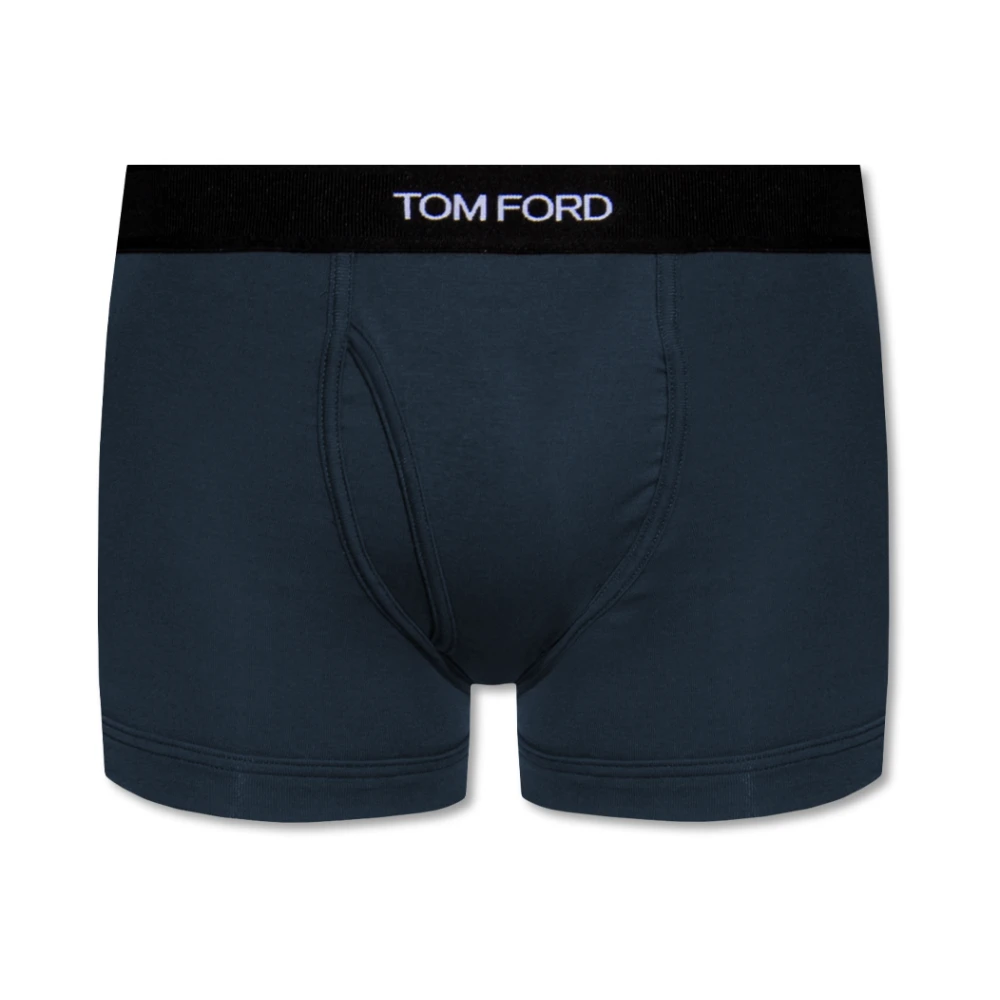 Tom Ford Uomo Blu - Boxer Con Logo - Underwear - M