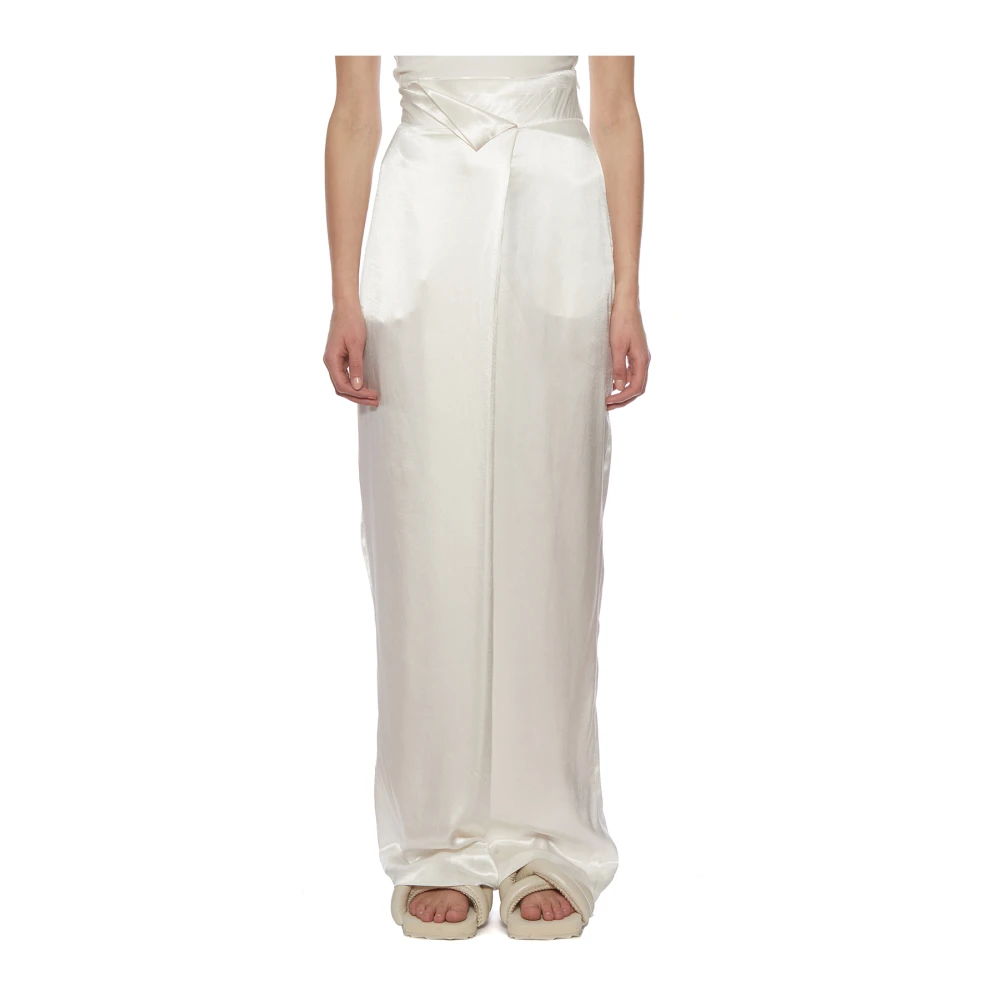 NÜ Denmark Large high -waisted trousers White Dames