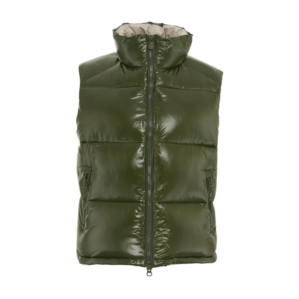 Grønn Eco Down Vest for Menn