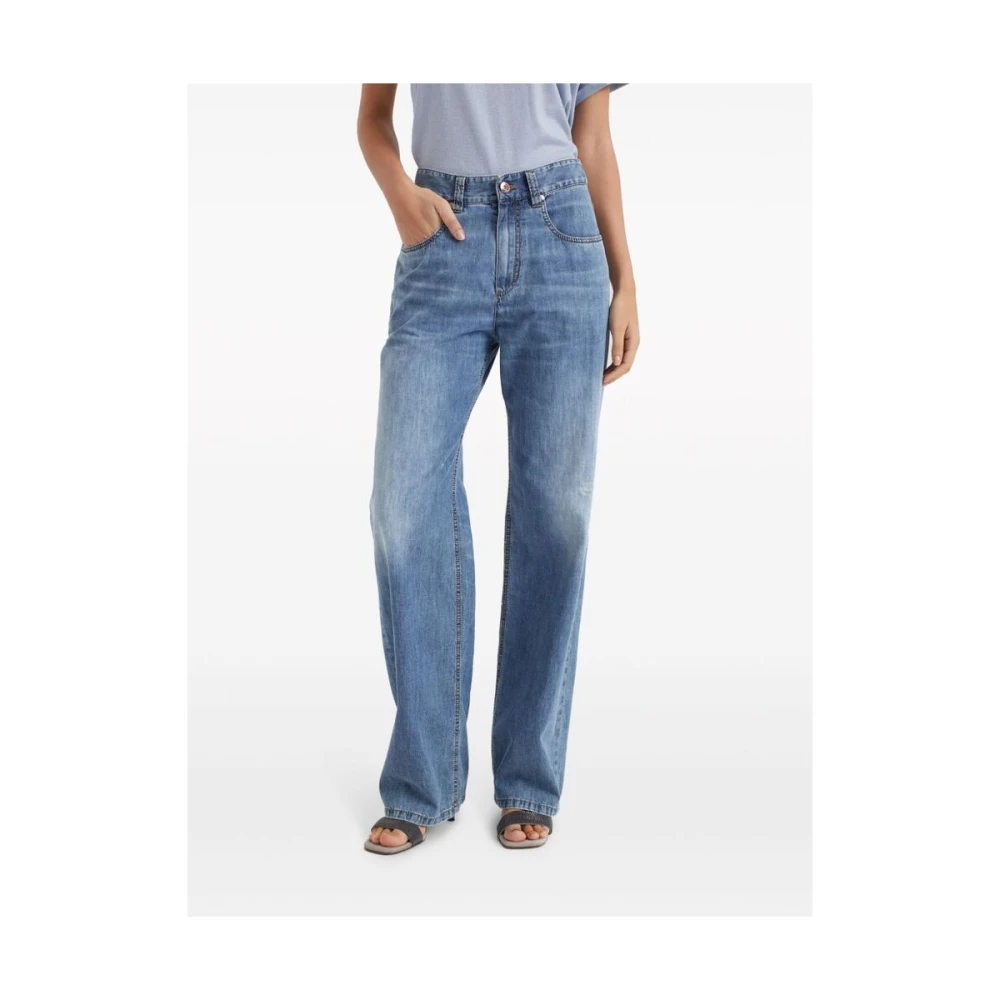 BRUNELLO CUCINELLI Straight Jeans Blue Dames