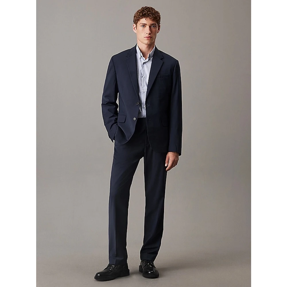 Calvin Klein Verfijnde Slim Fit Blazer Blue Heren