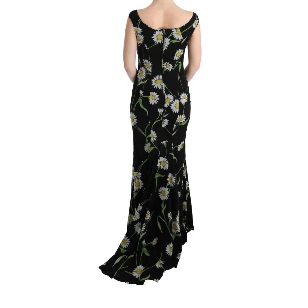Dolce & Gabbana Prachtige Zijden Jurk Black Dames