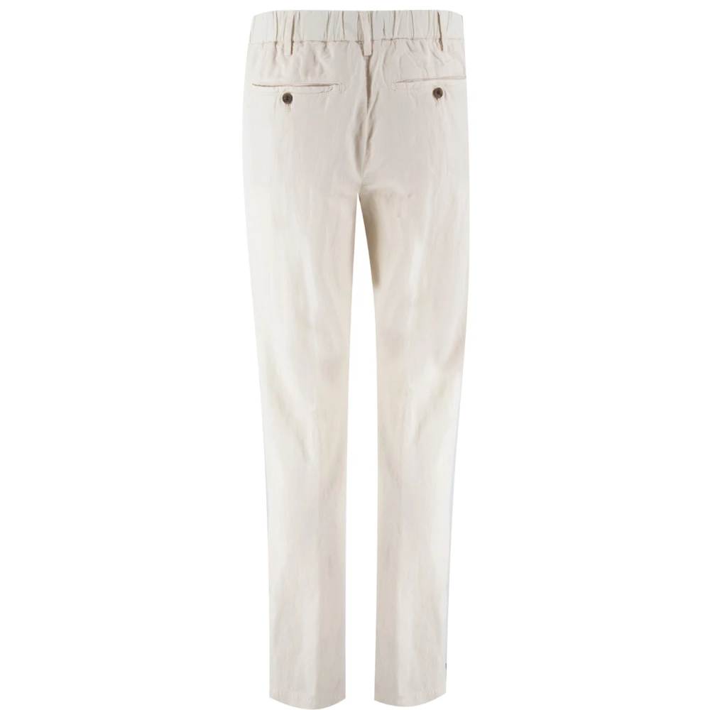 Myths Slim Fit Trekkoordbroek White Heren