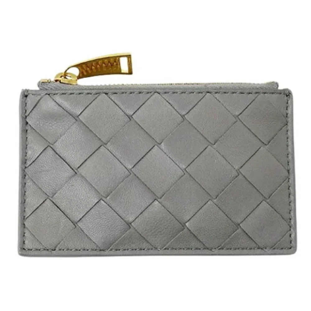 Bottega Veneta Vintage Pre-owned Leather wallets Gray Dames