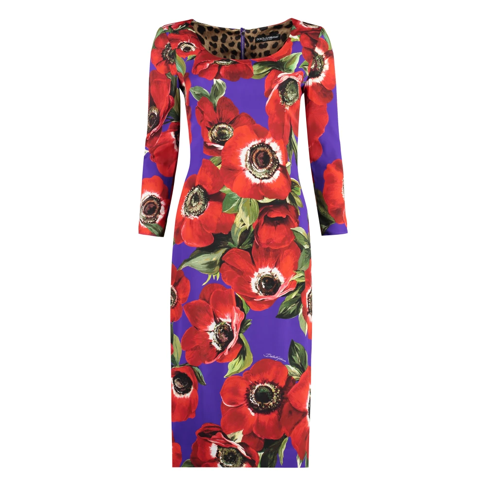 Dolce & Gabbana Women's Multicolor Stretch Sheath Dress Extra Small