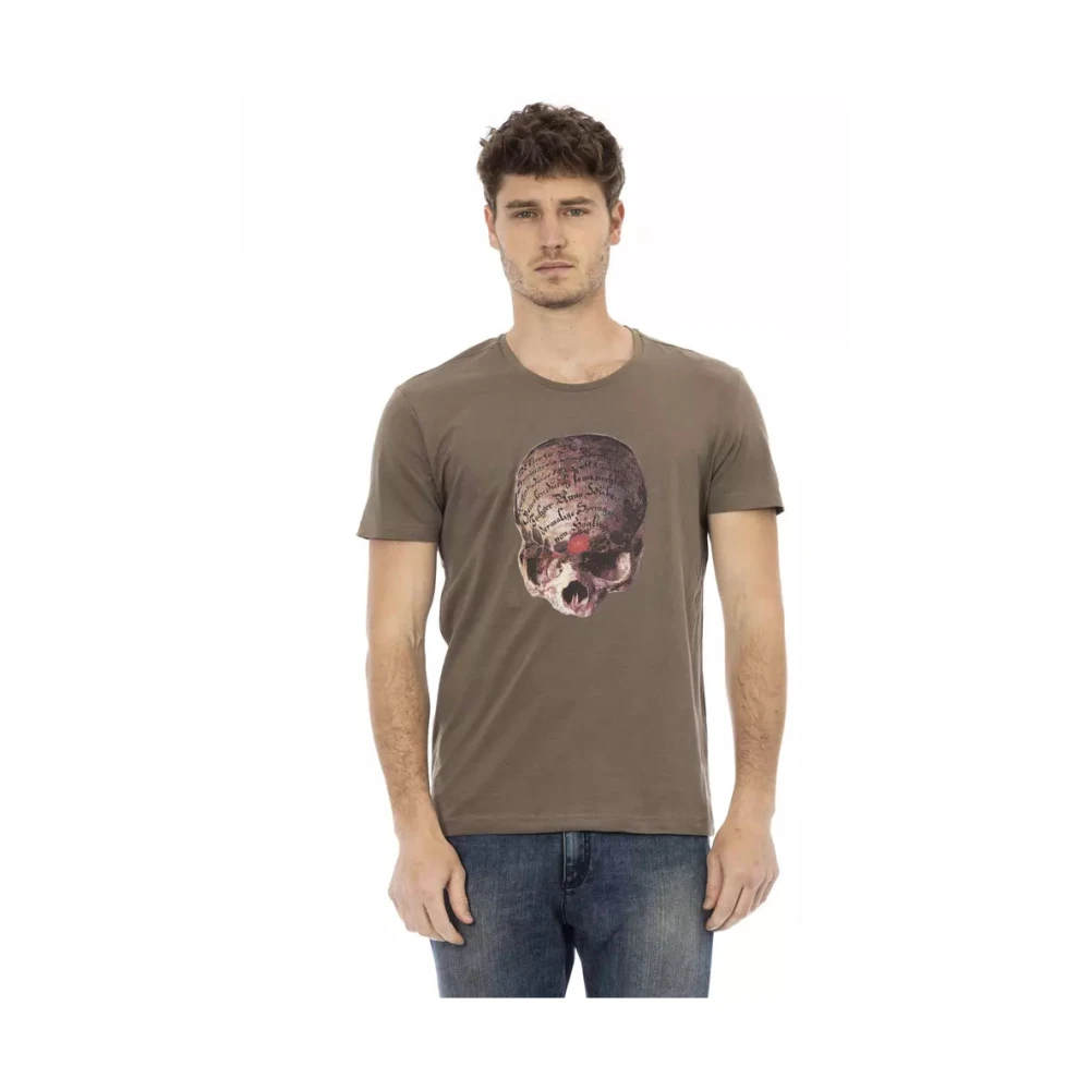 Trussardi Uomo Marrone - Action T-Shirt A Maniche Corte - Tops - L
