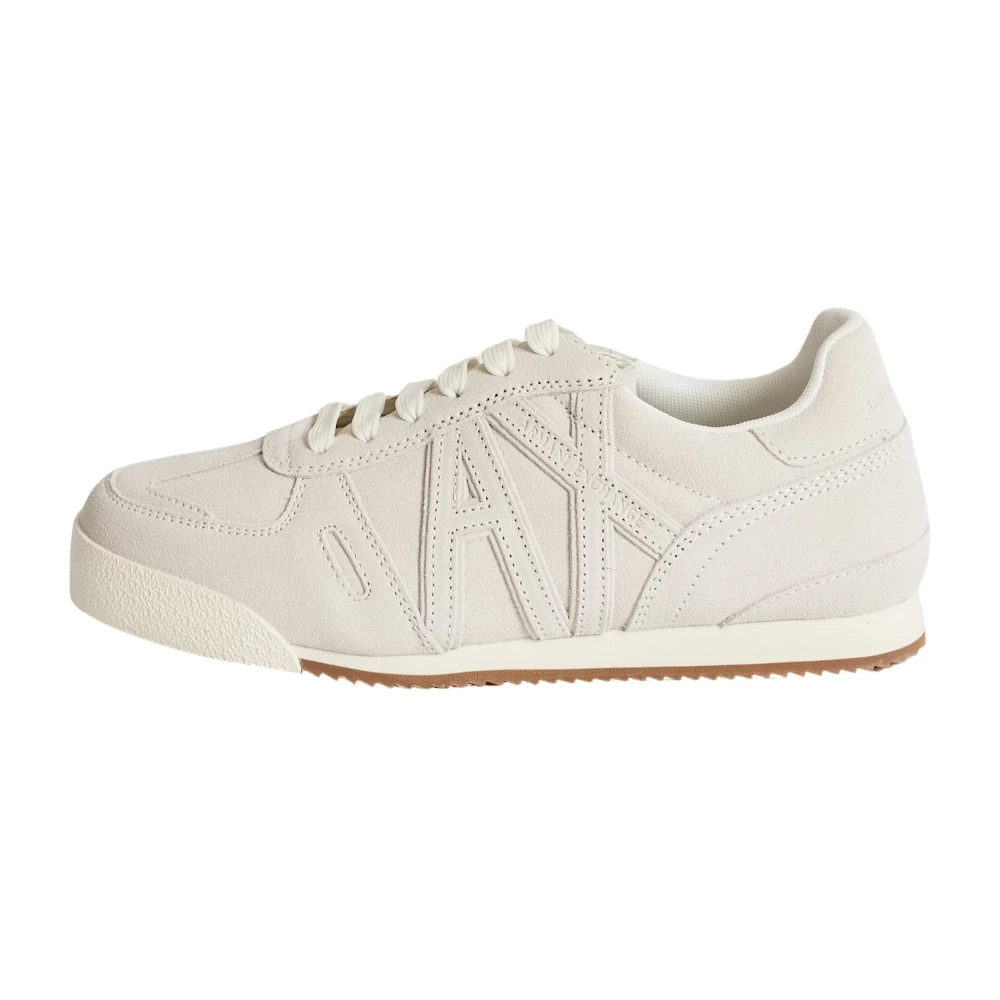 Armani Exchange Classic Leather Sneakers Dames Schoenen Wit