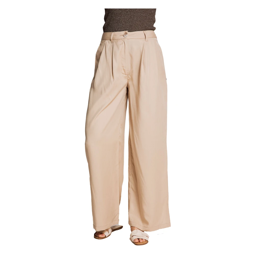 Zhrill Stoffen Broek Beige Dames