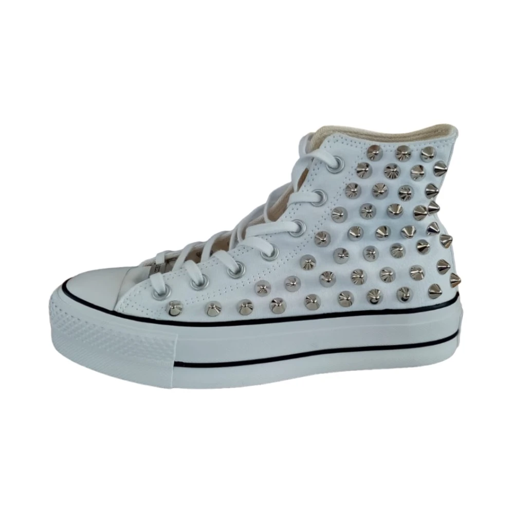 Converse Womens Low-Top Trainers In Synthetic Leather - Female - Sneakers - White - 8 Uk - Shoes