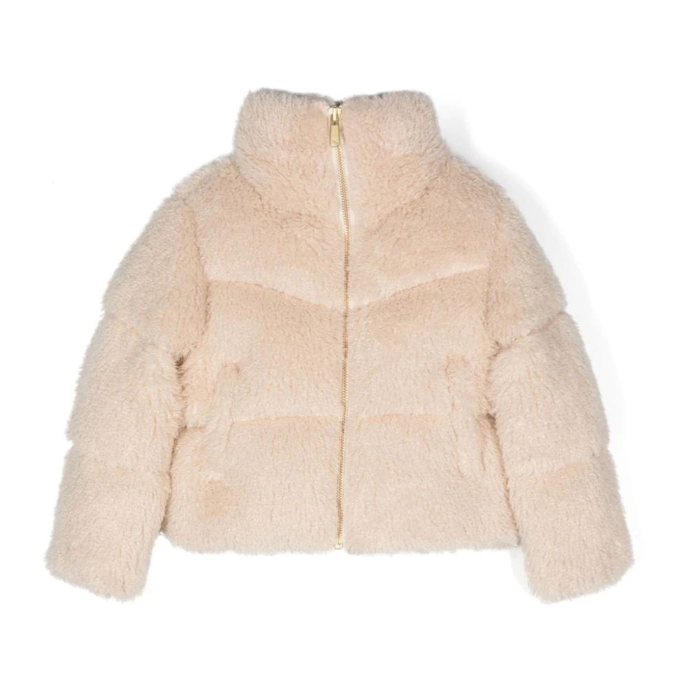 Molo Shearling Beige Jacka Quiltat Design Beige, Flicka