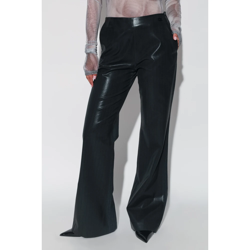 Diesel Ribbed P-Olaris flares Black Dames