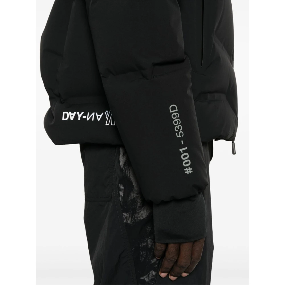 Moncler Zwarte Gewatteerde Donsjas Geïsoleerd Gewatteerd Black Heren
