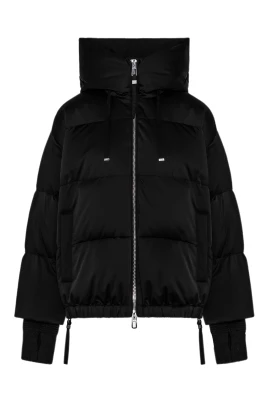 Kort Svart Parka Jacka