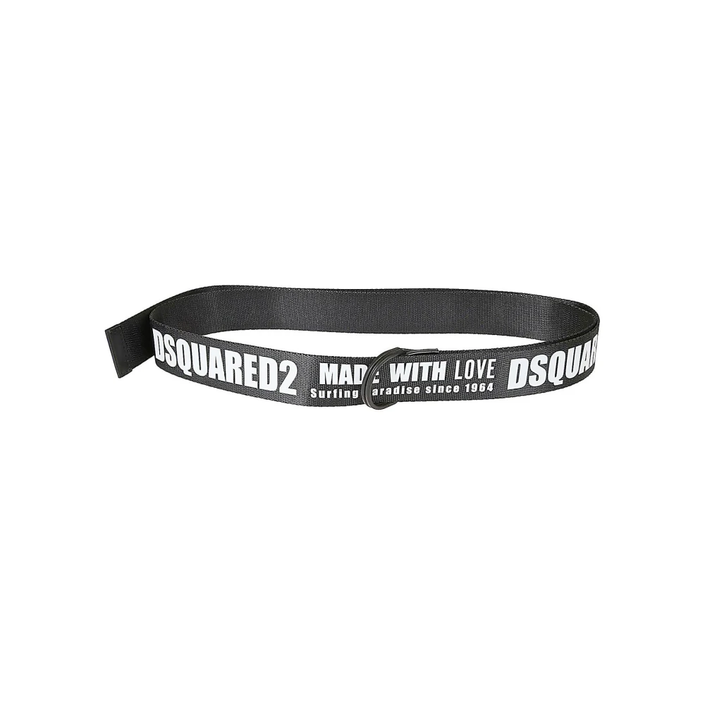 Dsquared2 Stijlvolle riem voor modieuze outfits Black Heren