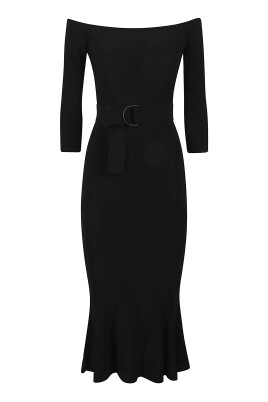 elegant-off-shoulder-fishtail-dress