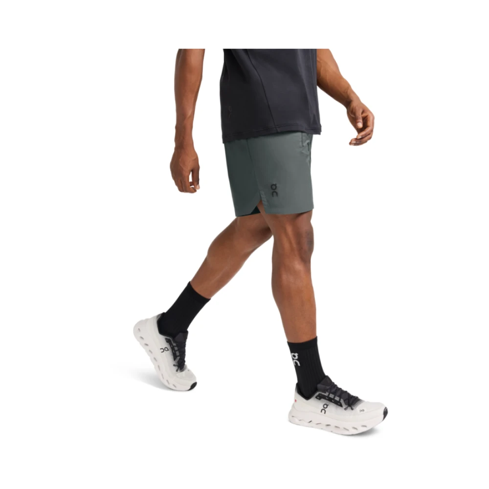 ON Running Shorts voor de hele dag prestaties Gray Heren
