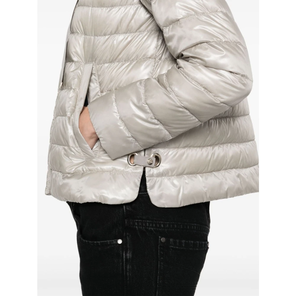 Herno Grijze Jas Beige Dames