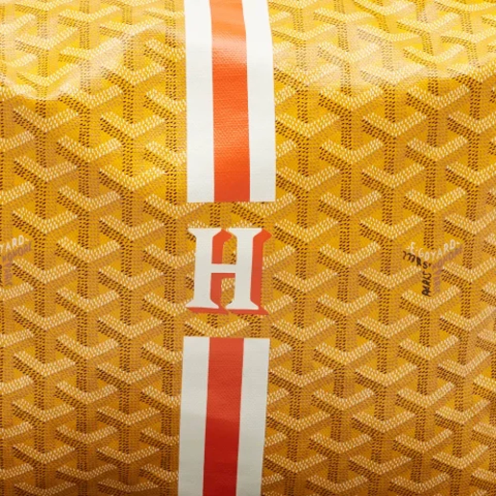 Goyard Vintage Pre-owned Canvas handbags Yellow Dames