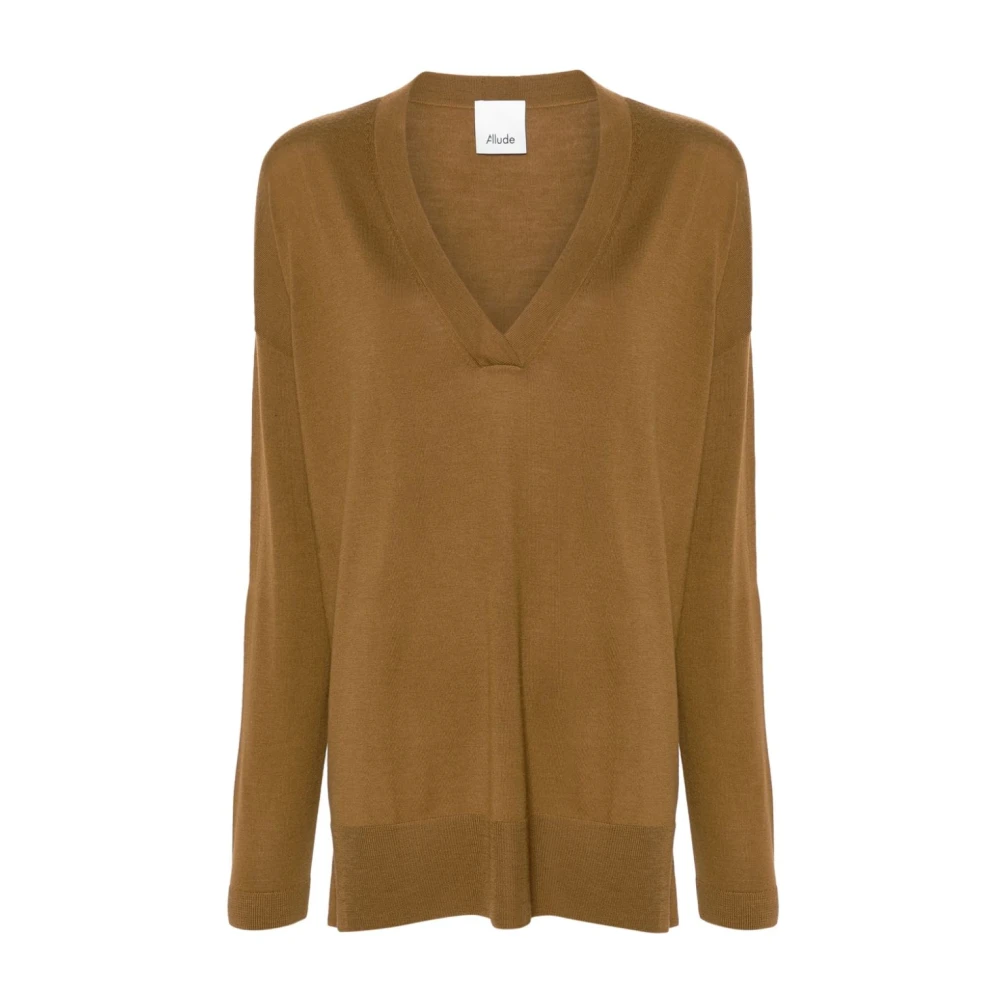 Allude V-Sweater 0445 Green Dames
