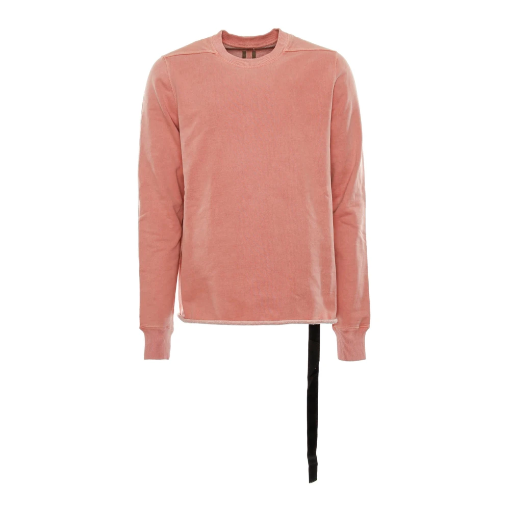 Rick Owens Sweatshirt met Ronde Hals en Ribdetails Pink Heren