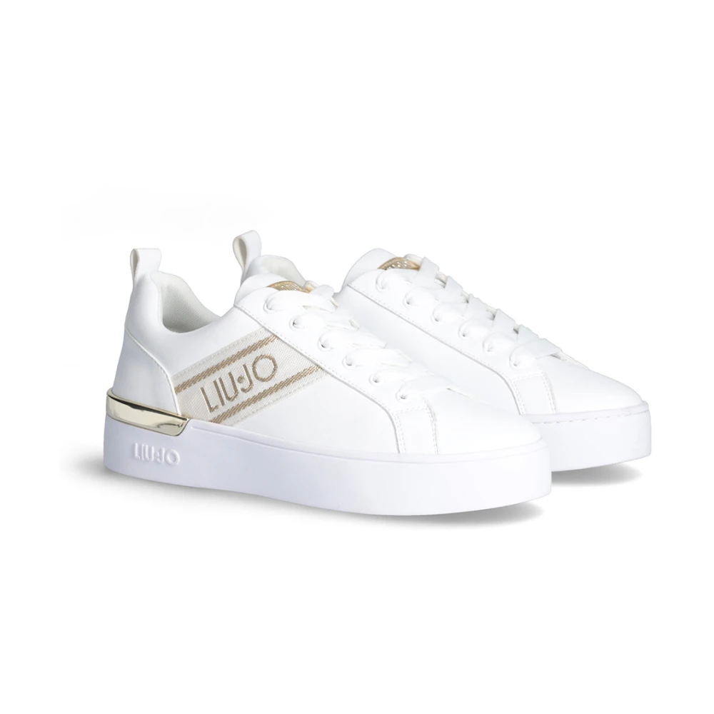 Liu Jo Silvia 86 Metallic Sneakers White Dames