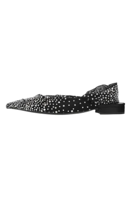 Ballerinaskor i tyll och strass med ankelrem