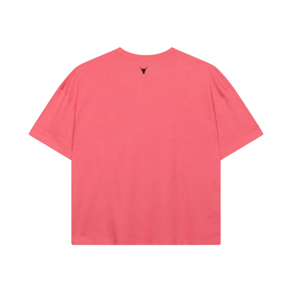 Alix The Label Gebreid A T-shirt voor dames Pink Dames