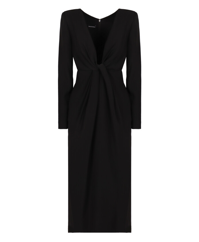 v-neck-dress-with-knot-front-detail