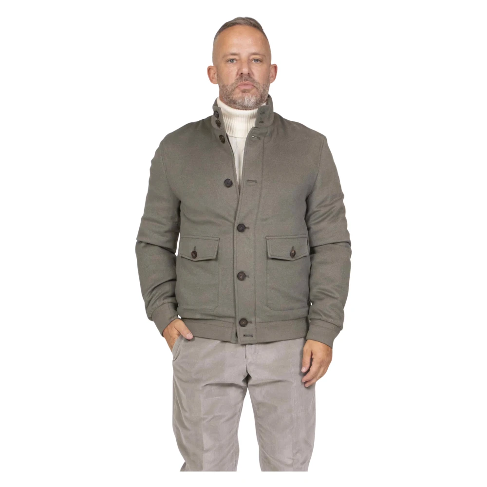 Duno Men's Green Neil Bomber Jacket