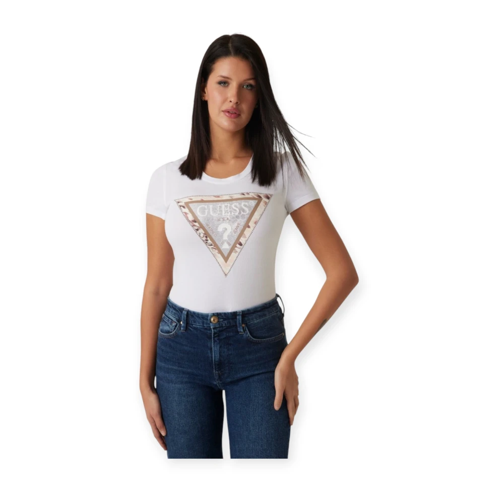 Guess Katoenen T-shirt White Dames