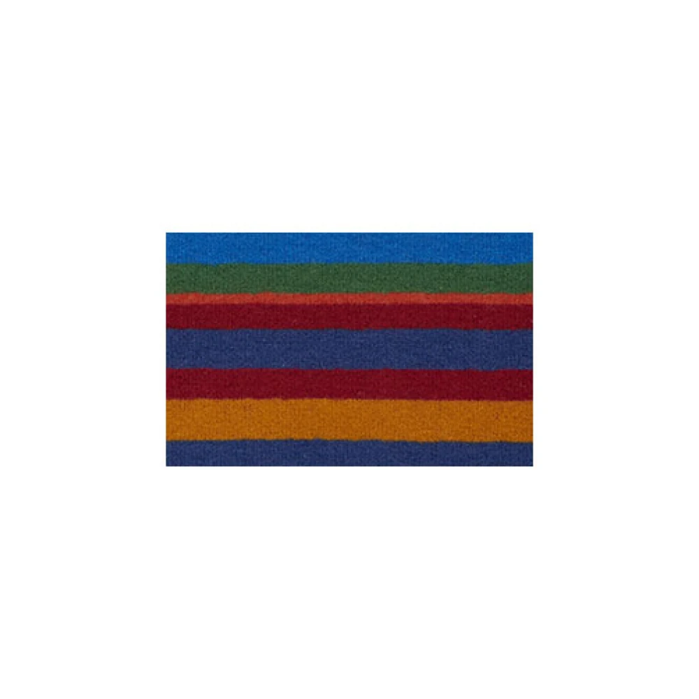 Gallo Unisex blauwe fleece nekwarmer met veelkleurige strepen Multicolor Unisex