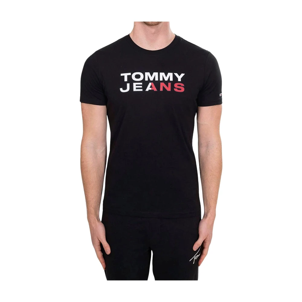 Tommy Jeans Korte Mouw T-shirt Black Heren