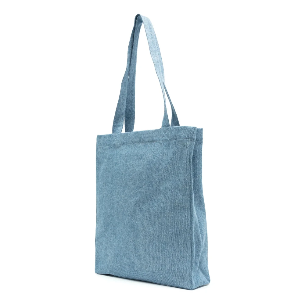 A.p.c. Katoenen Denim Tote Tas Blue Heren