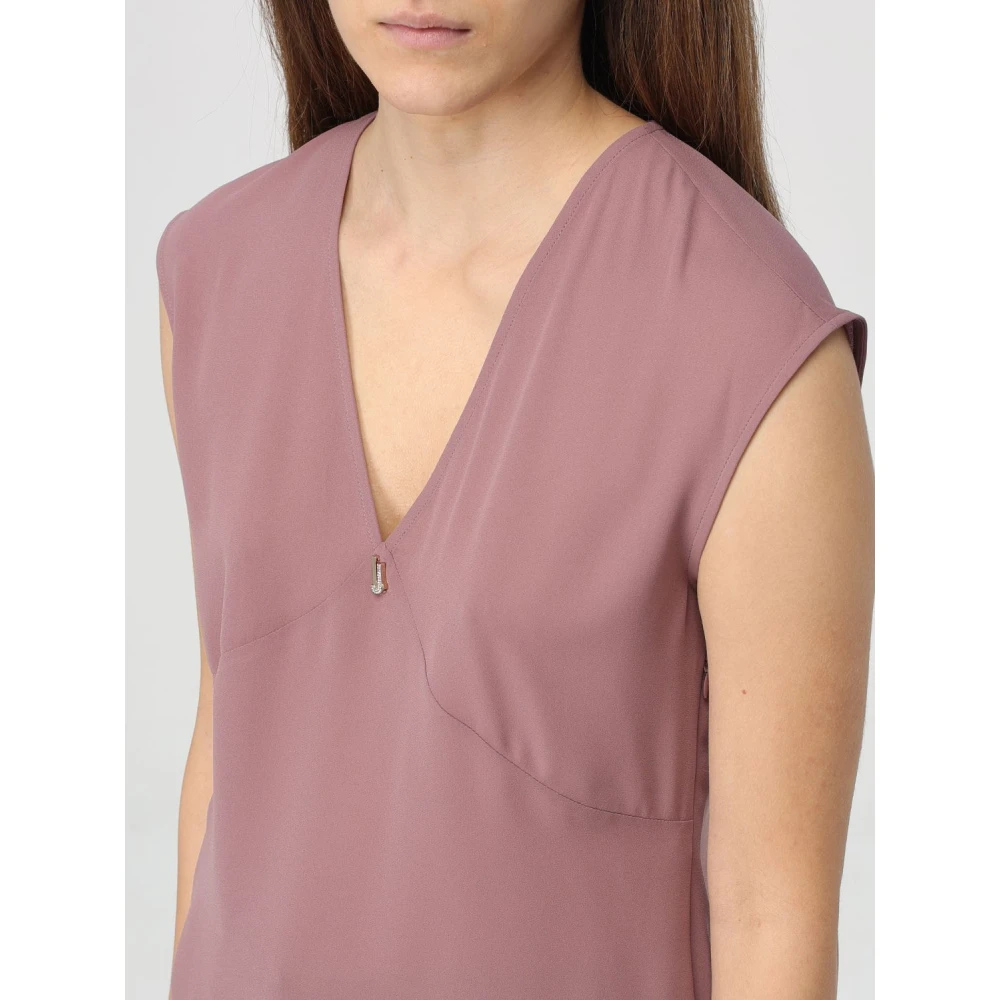 Liu Jo Stijlvolle Poly Chimono Top Purple Dames