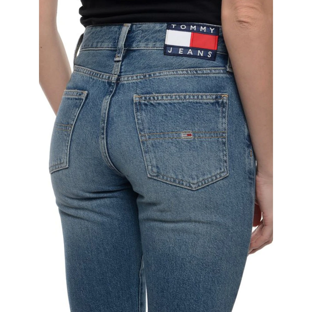 Tommy Jeans Klassieke Straight Jeans voor Mannen Blue Dames