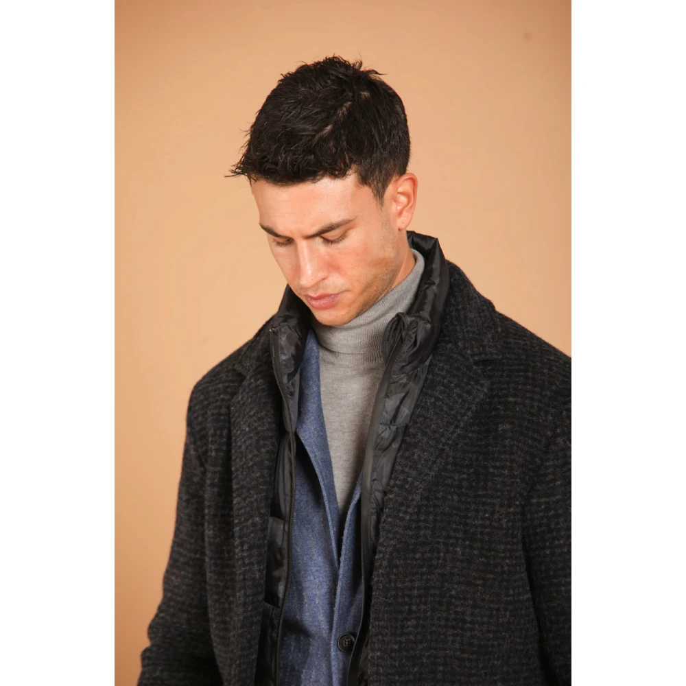 Mason's Heren wollen jas met Galles patroon Blue Heren